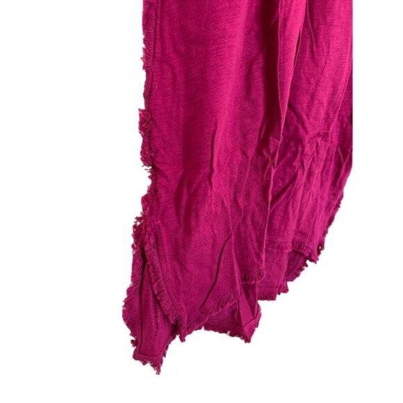 Umgee Berry Frayed Tunic Top - Picture 3 of 7